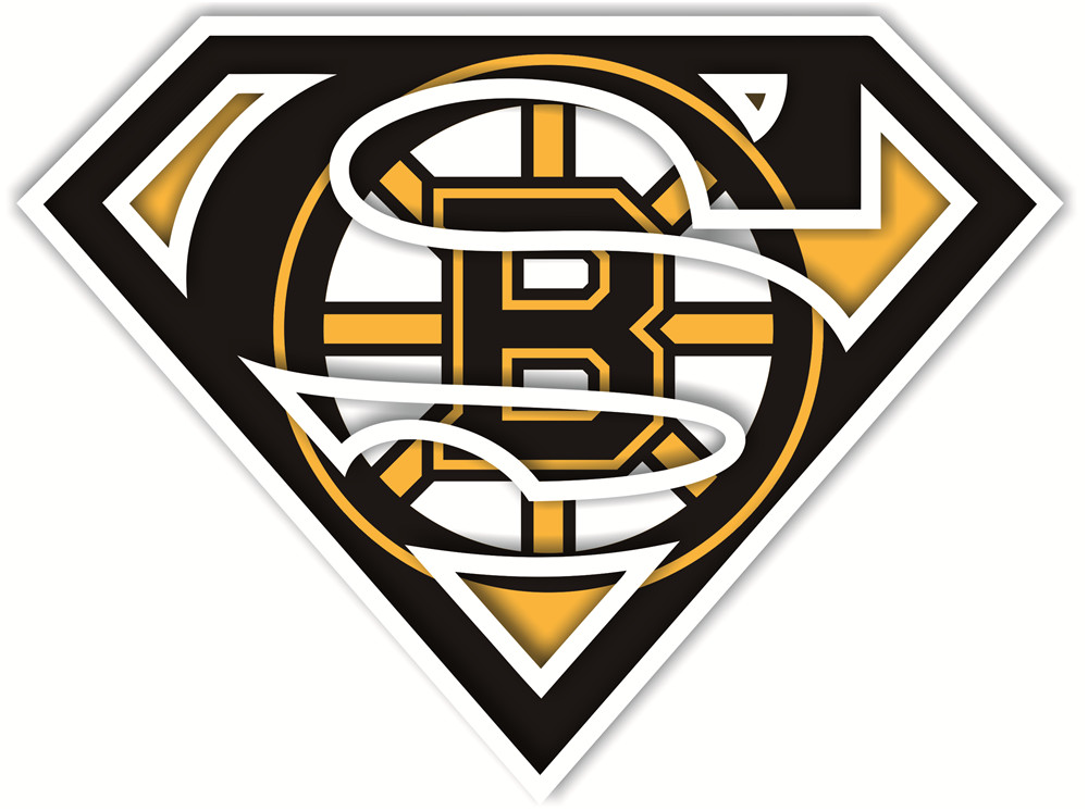 Boston Bruins superman logos iron on heat transfer